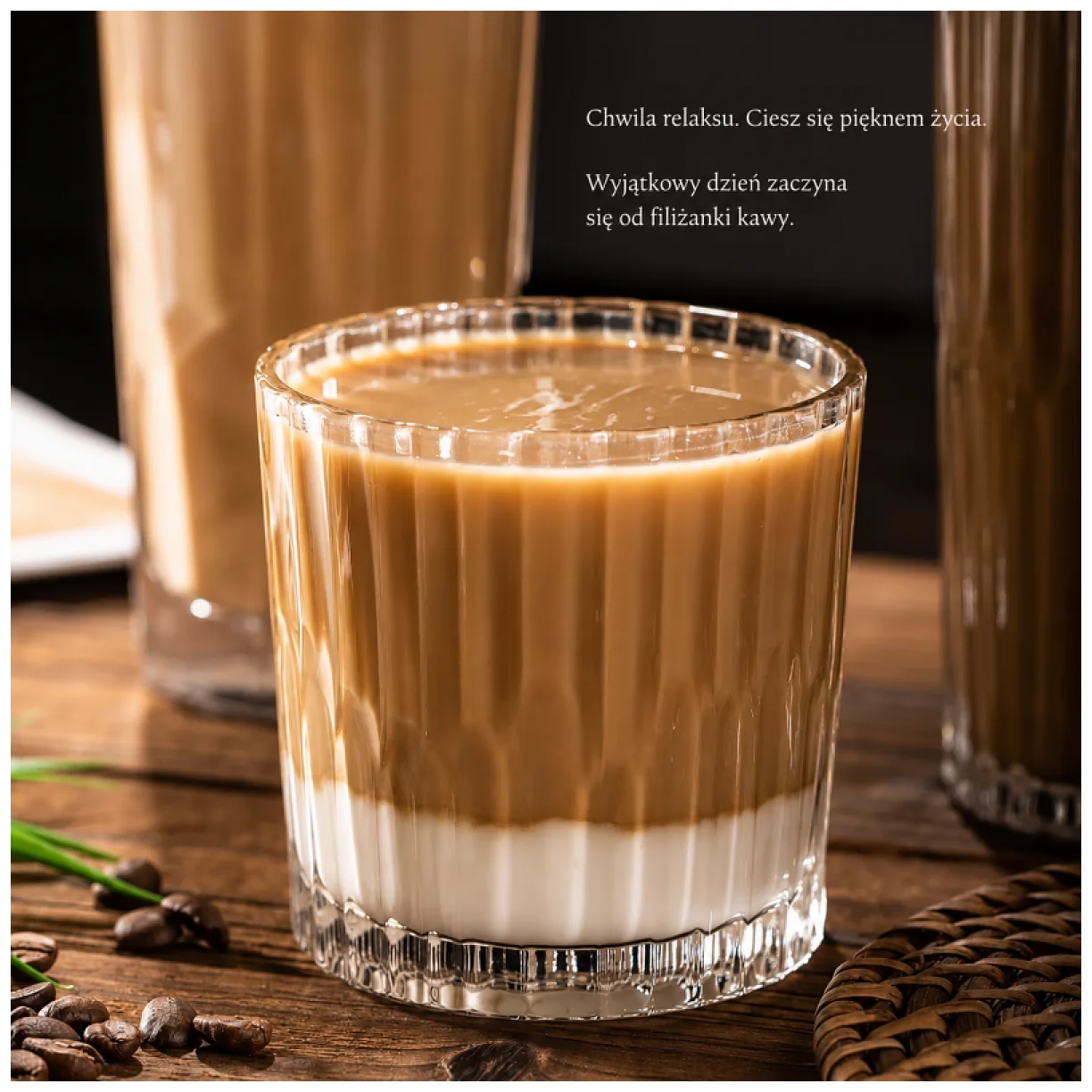 Zestaw 6 szklanek ryflowanych grube szkło 300 ml do kawy i whisky - obrazek 6