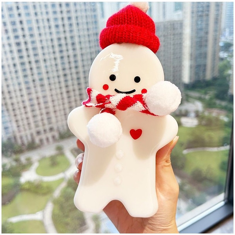 Butelka dekoracyjna 350ML kształt pierniczka z szalikiem i czapeczką 17cm BD37 - obrazek 4