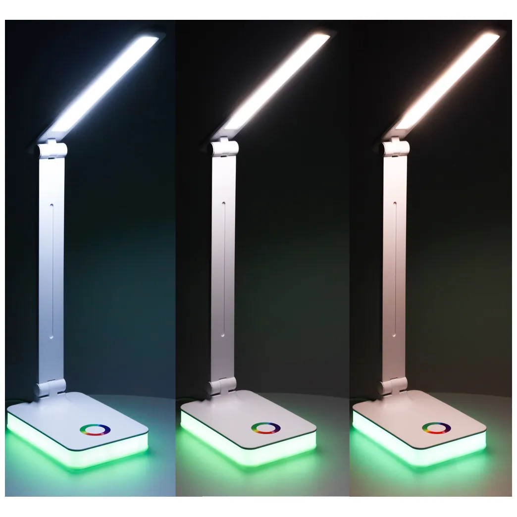 Składana lampka biurkowa LED USB dotykowa RGB regulacja barwy światła - obrazek 9