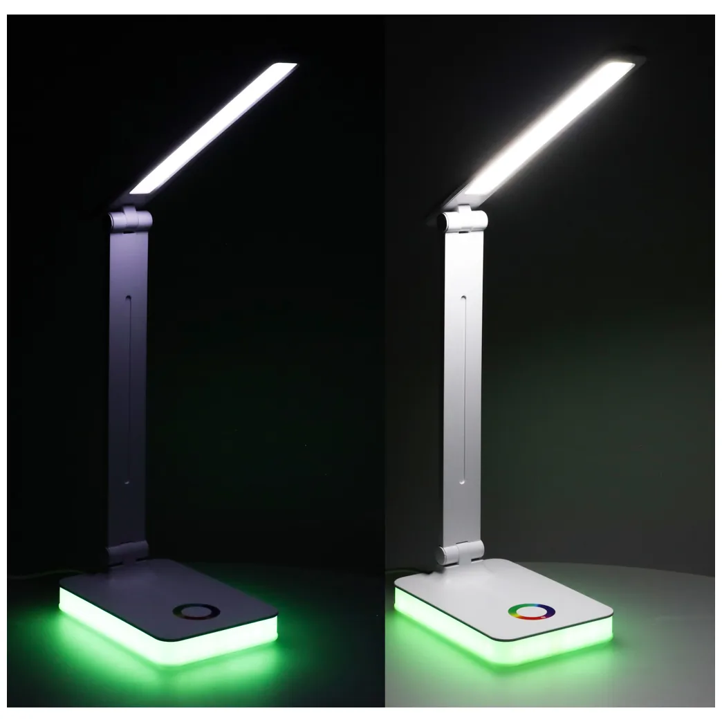Składana lampka biurkowa LED USB dotykowa RGB regulacja barwy światła - obrazek 10