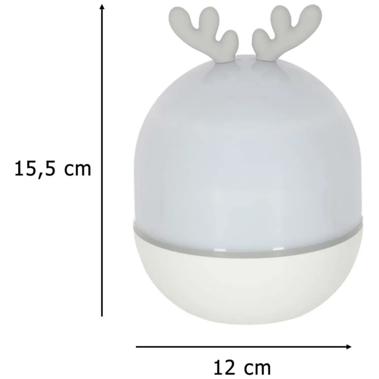 Lampka nocna LED USB projektor gwiazd obrotowa z 6 motywami i pilotem jelonek - obrazek 15