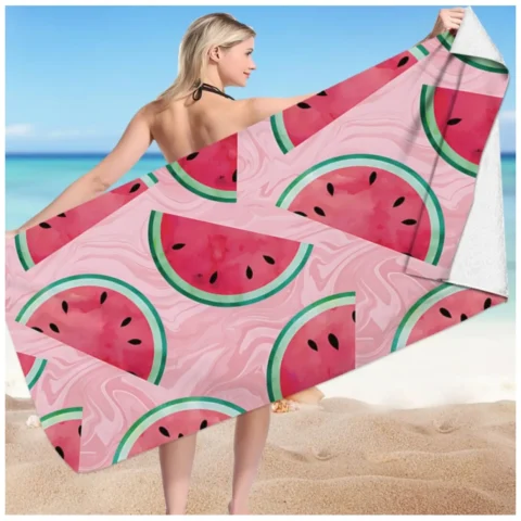 Ręcznik plażowy prostokątny ARBUZY 150x70 REC54WZ14