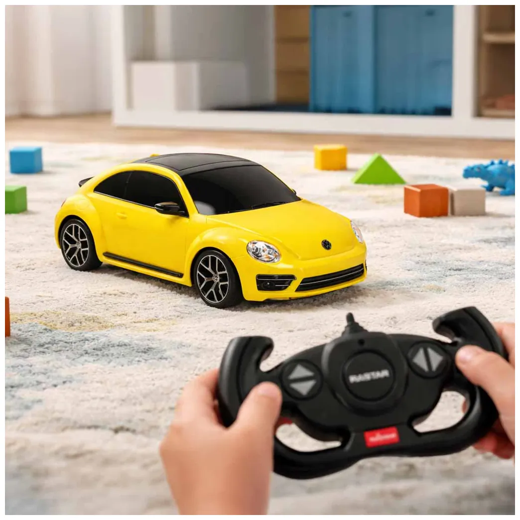 Samochód zdalnie sterowany Rastar 78000 Volkswagen Beetle 1:14 żółty - obrazek 10