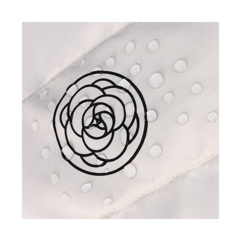 Kosmetyczka damska pikowana duża, wodoodporna biała 22 x 31cm KS144B - obrazek 8