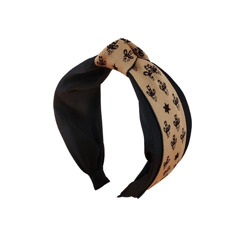 OPASKA DO WŁOSÓW TURBANKA  BRĄZOWA O450BR - obrazek 3