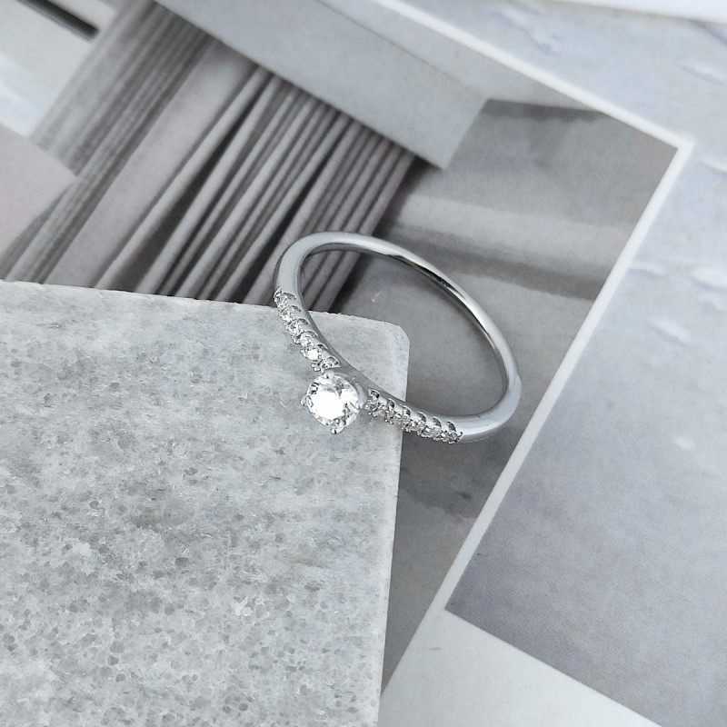 Pierścionek stal chirurgiczna platerowana złotem PST561, Rozmiar pierścionków: US10 EU22 - obrazek 2