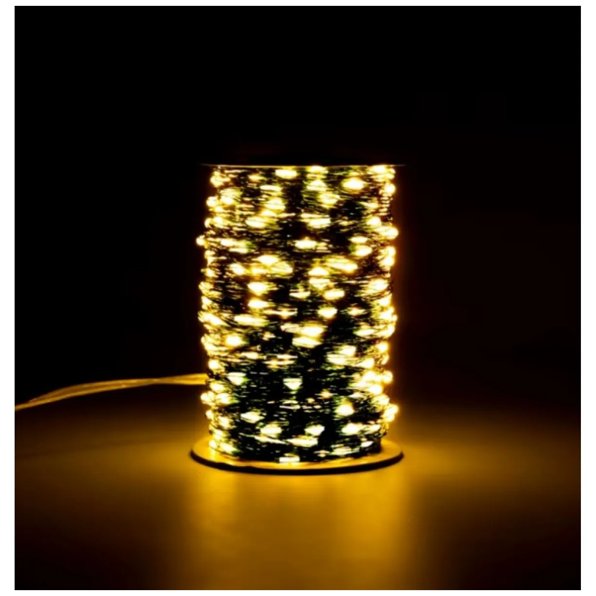 Zewnętrzne/ wewnętrzne lampki choinkowe drucik 1000 LED 100m, ciepłe białe - obrazek 5