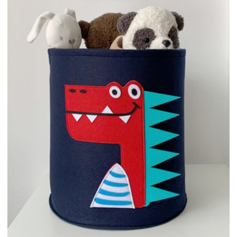 Pojemnik na zabawki kosz, worek na pranie FILCOWY 35x35 cm OR83WZ5 - obrazek 2