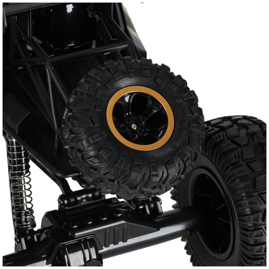 Duży zdalnie sterowany samochód terenowy Rock Crawler 1:8 metal czarny - obrazek 9
