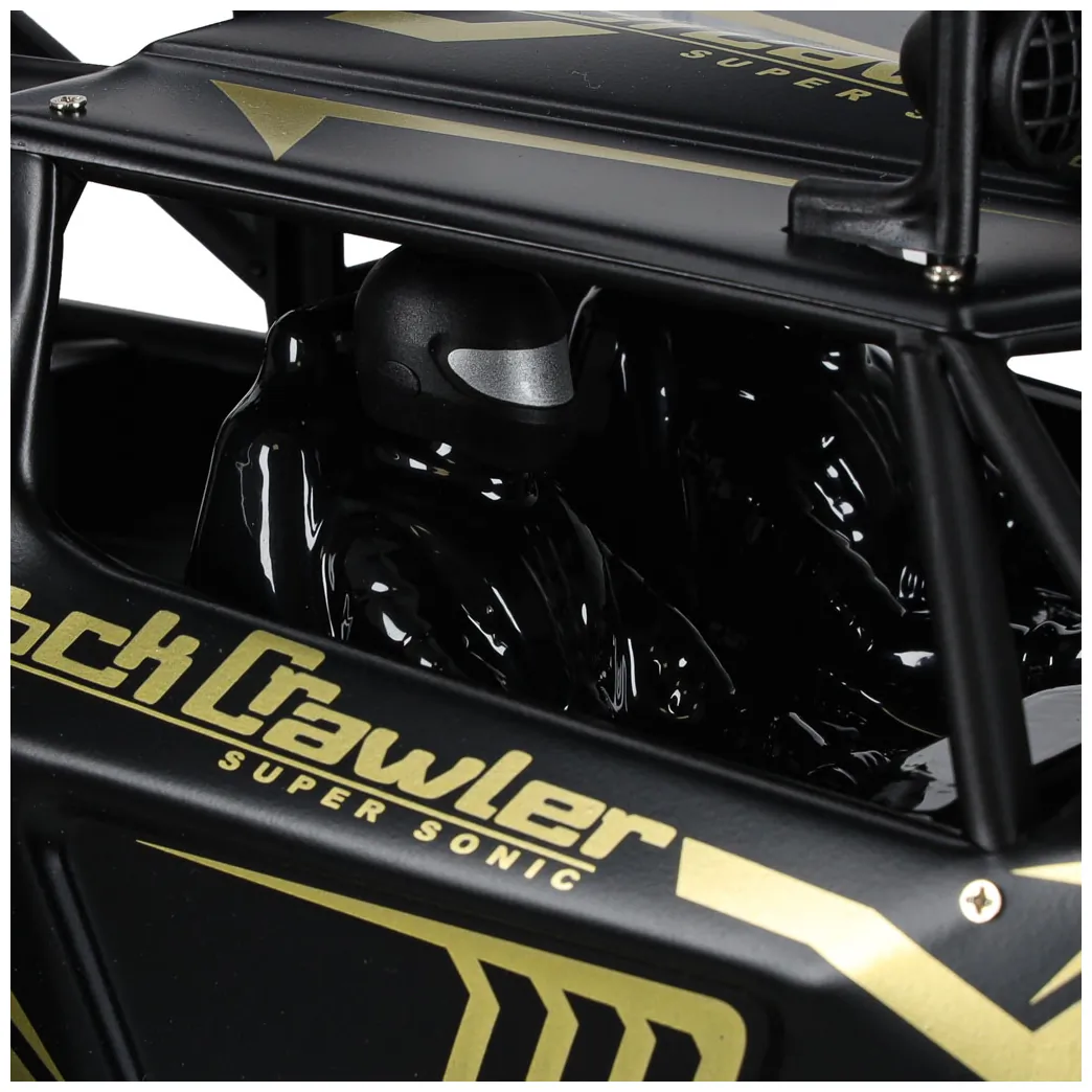 Duży zdalnie sterowany samochód terenowy Rock Crawler 1:8 metal czarny - obrazek 10
