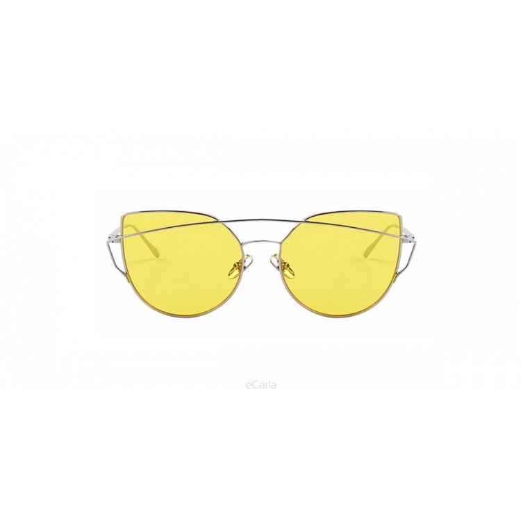 Okulary przeciwsłoneczne GLAM ROCK FASHION Żółte Transparentne OK21WZ17 - obrazek 3