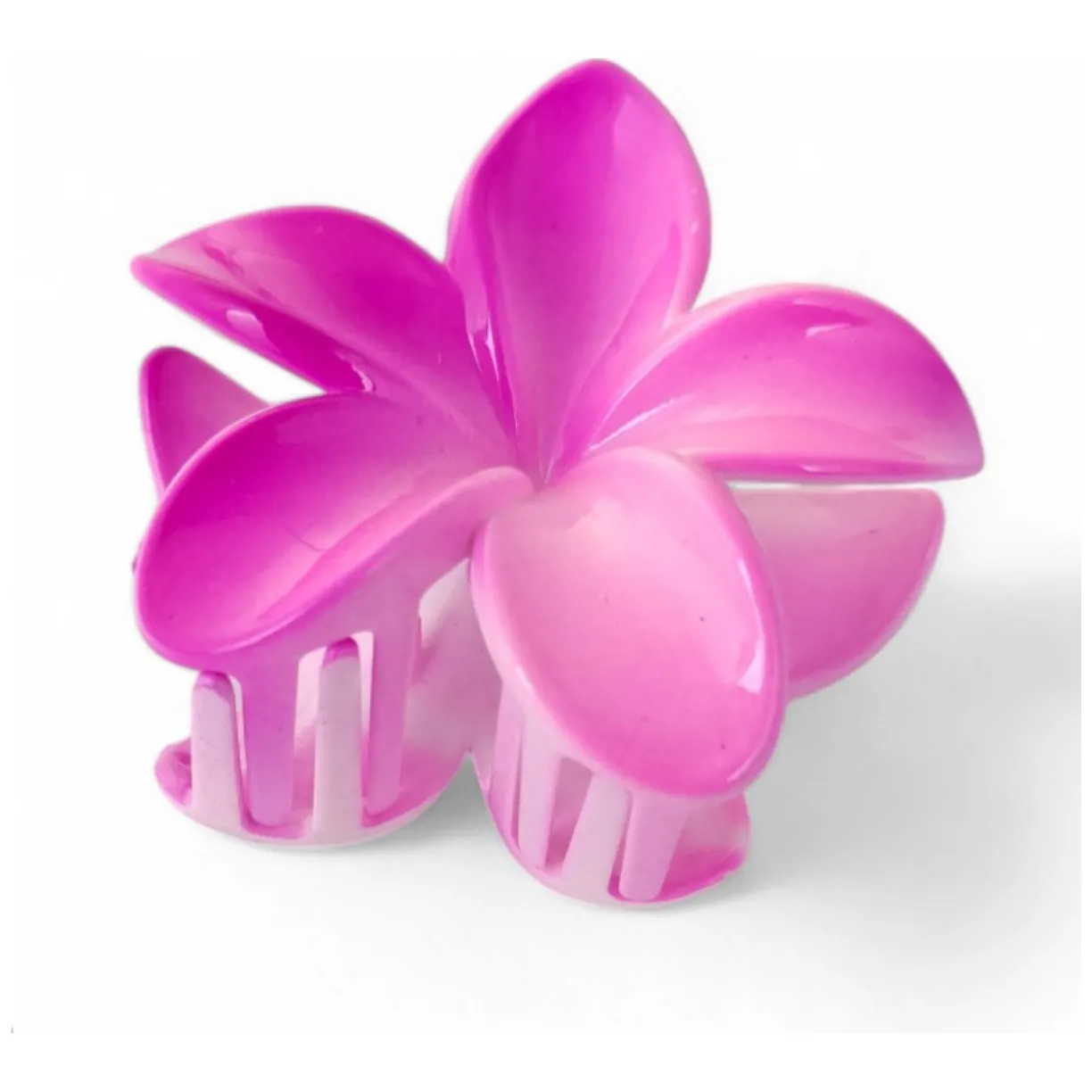 Spinka do włosów klamra XL kwiat OMBRE różowa lato 7,5 x 7,5cm SP380 - obrazek 2