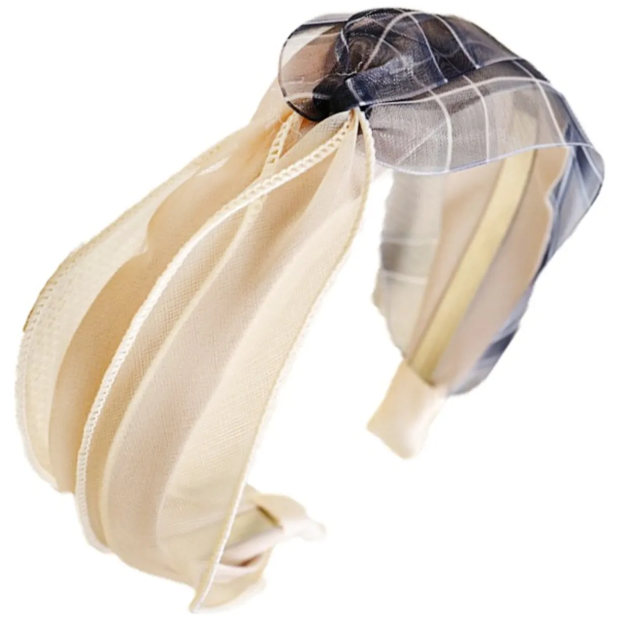 Opaska turban z materiału pin up kratka O395WZ1