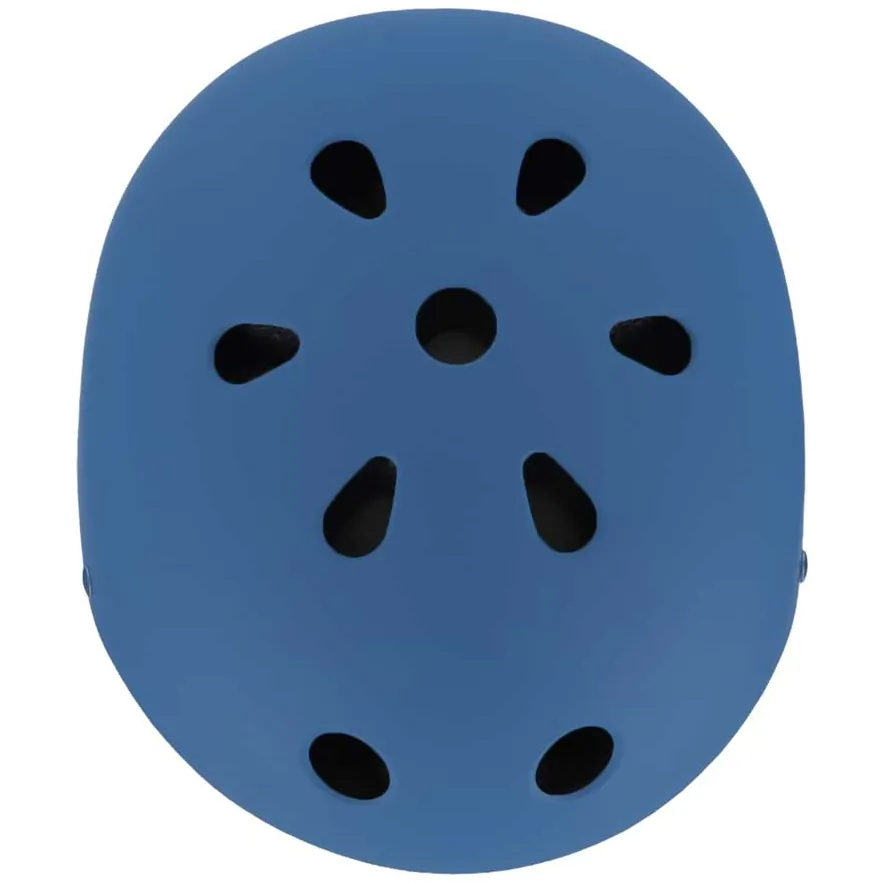 Kask rowerowy dziecięcy regulowany z LED granatowy 48-54 cm - obrazek 4