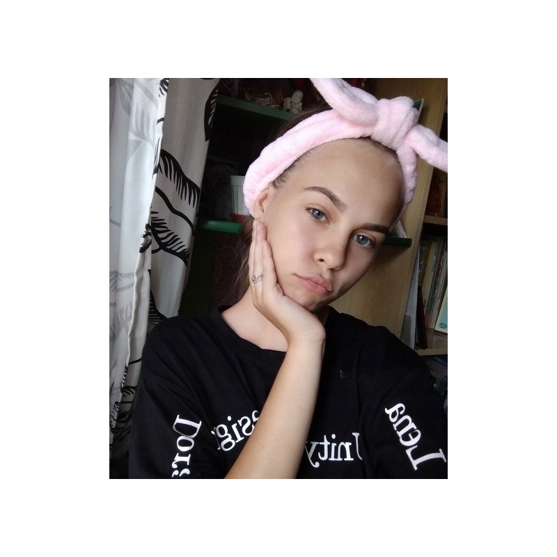 Opaska kosmetyczna uszka ozdobna na gumce O321R - obrazek 6