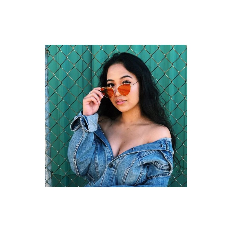 Okulary przeciwsłoneczne OVL kocie róż ze srebrem OK179WZ5 - obrazek 2