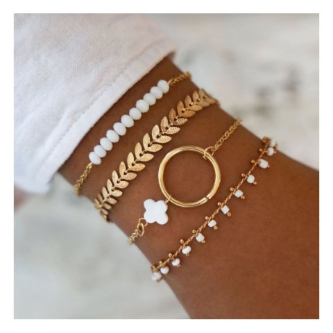 Zestaw 4w1 bransoletki  BOHO B479