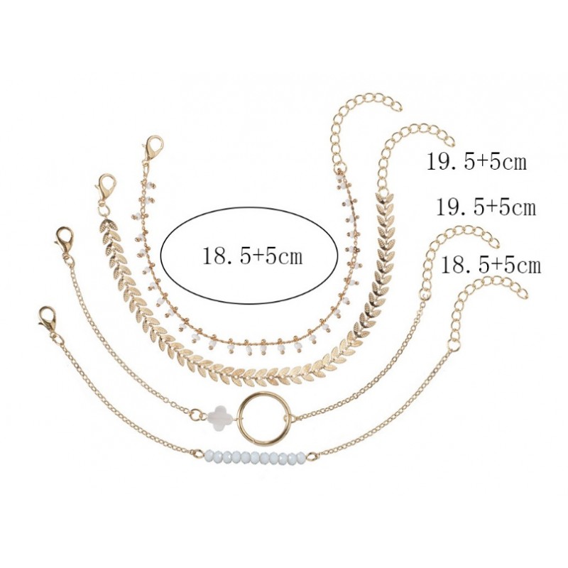Zestaw 4w1 bransoletki BOHO B479 - obrazek 4