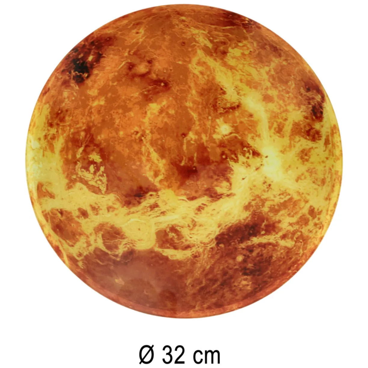 Zegar ścienny planeta Mars LED 32 cm pomarańczowy z wyświetlaczem - obrazek 4