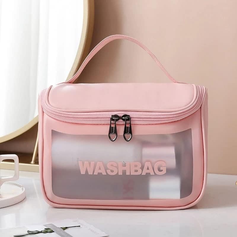 Kosmetyczka rozkładana WASHBAG kuferek różowy KS46R - obrazek 3