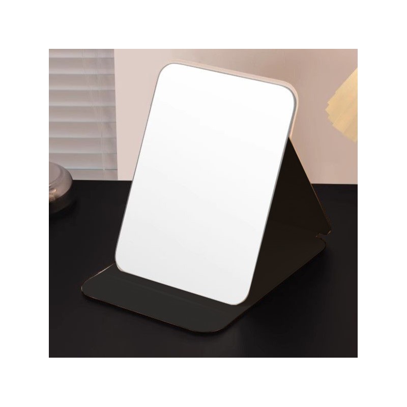 Lusterko kosmetyczne z ekoskóry, otwierane, stojące duże, kotki 15 x 20cm L24 - obrazek 3