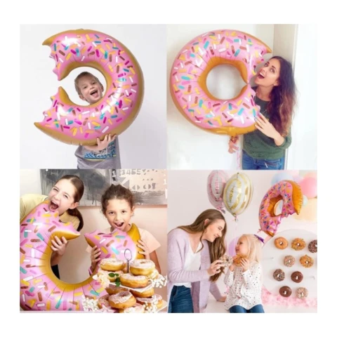 Zestaw Balonów pączki, donut 165szt BLN11