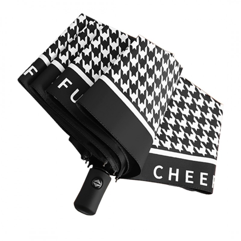 PARASOL UMBRELLA AUTOMAT PEPITKA CZARNA PAR09WZ1 - obrazek 2