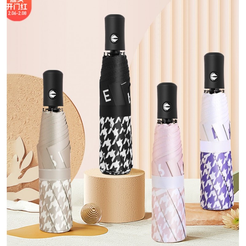 PARASOL UMBRELLA AUTOMAT PEPITKA CZARNA PAR09WZ1 - obrazek 5