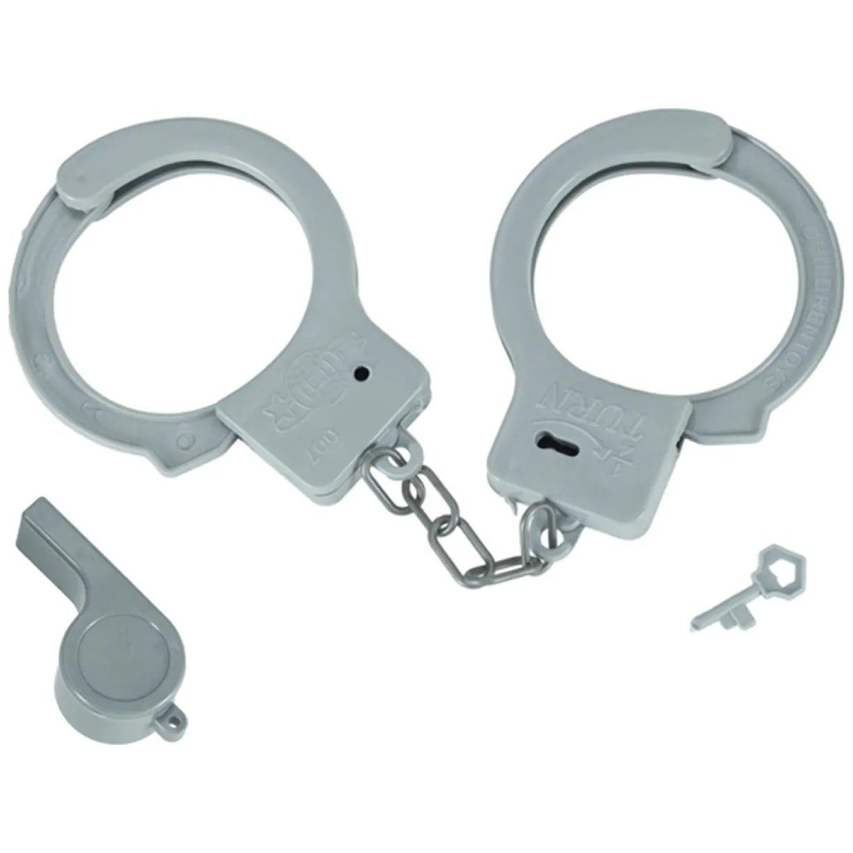 Kostium strój karnawałowy przebranie policjant kajdanki czapka zestaw 3-8 lat - obrazek 4