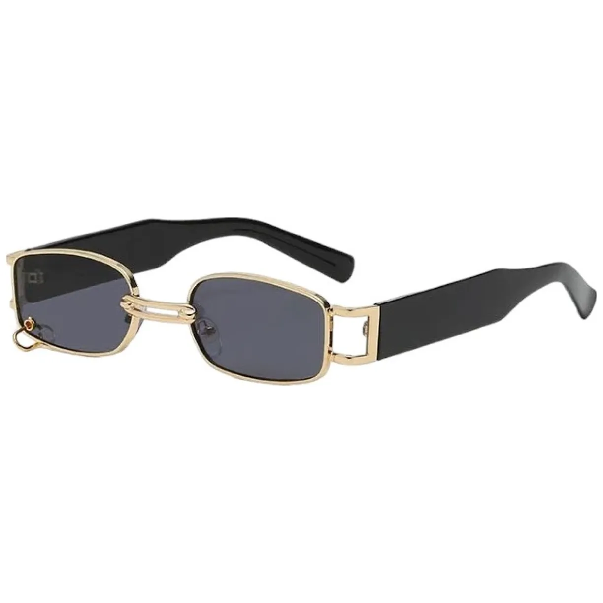 Okulary przeciwsłoneczne ELEGANT RECTANGLE BLACK - obrazek 2