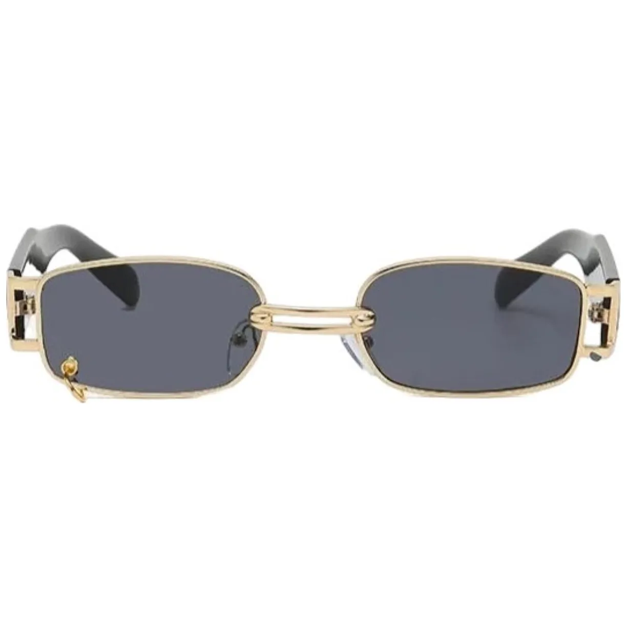 Okulary przeciwsłoneczne ELEGANT RECTANGLE BLACK - obrazek 3
