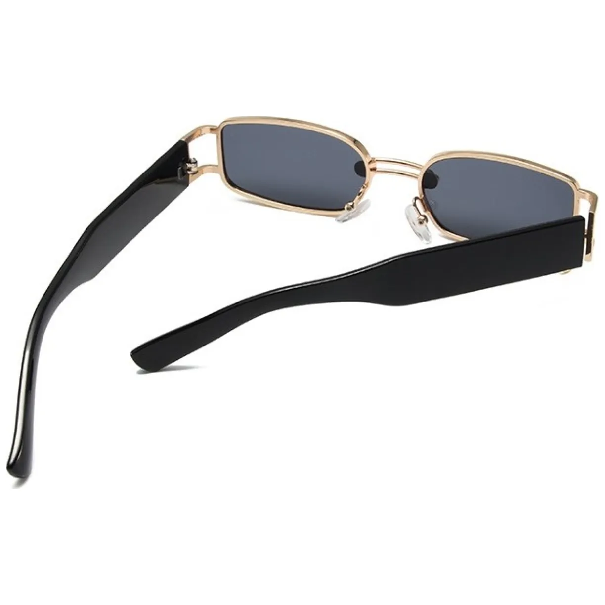 Okulary przeciwsłoneczne ELEGANT RECTANGLE BLACK - obrazek 4