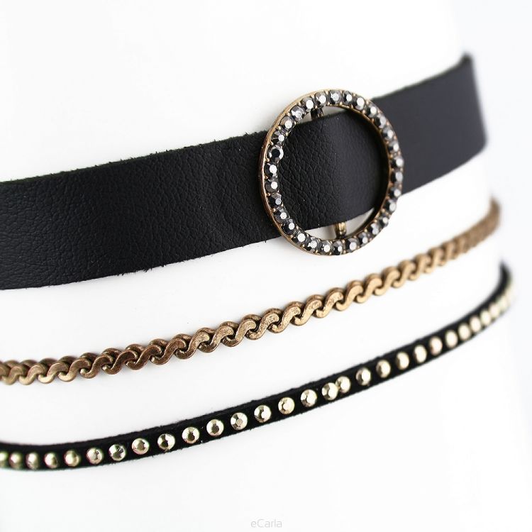 NASZYJNIK CHOKER ROCK CHAIN N486 - obrazek 2