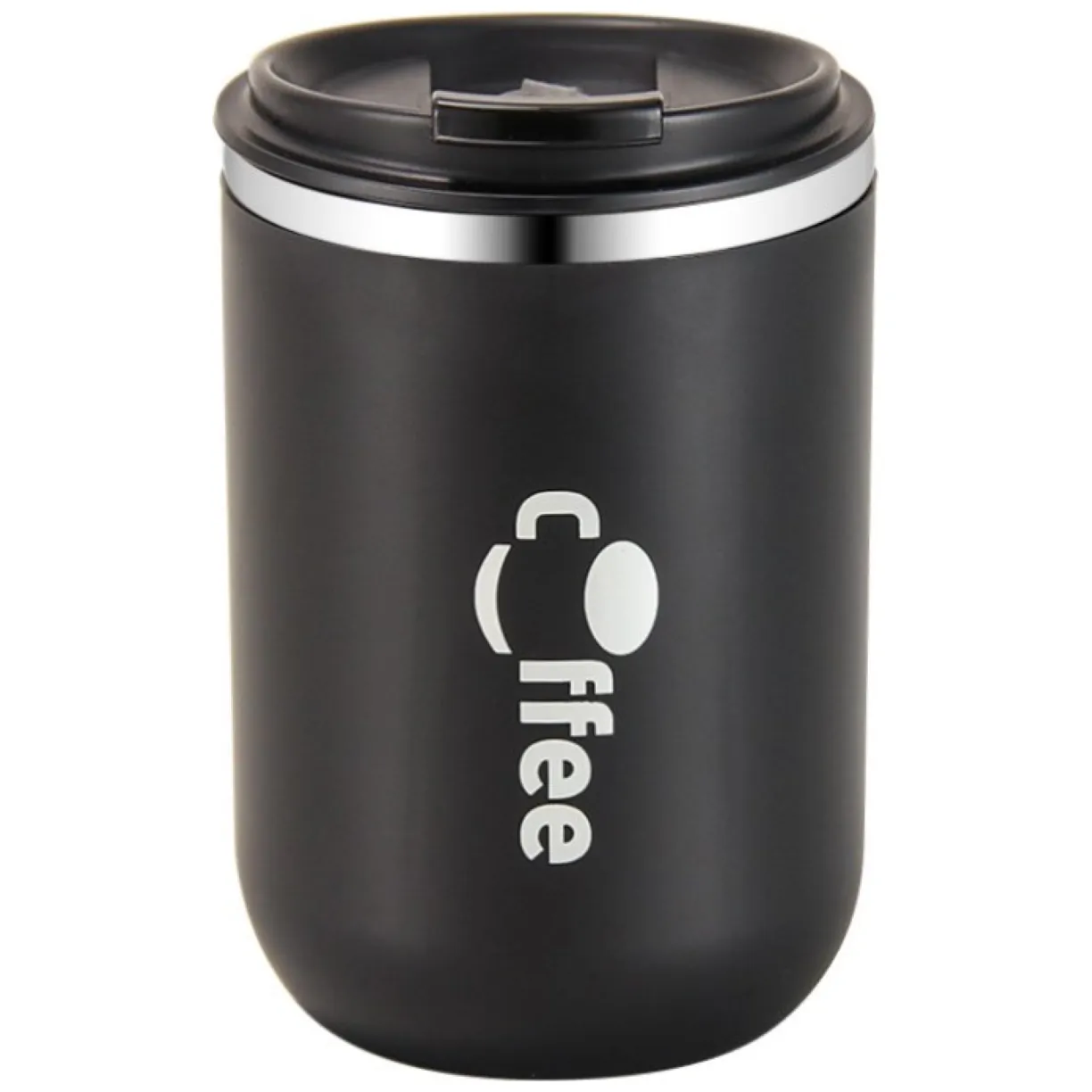 DUŻY POJEMNY KUBEK TERMICZNY ze słomką 500 ml TERMOS zamykany COFFE CUP07WZ3 - obrazek 2