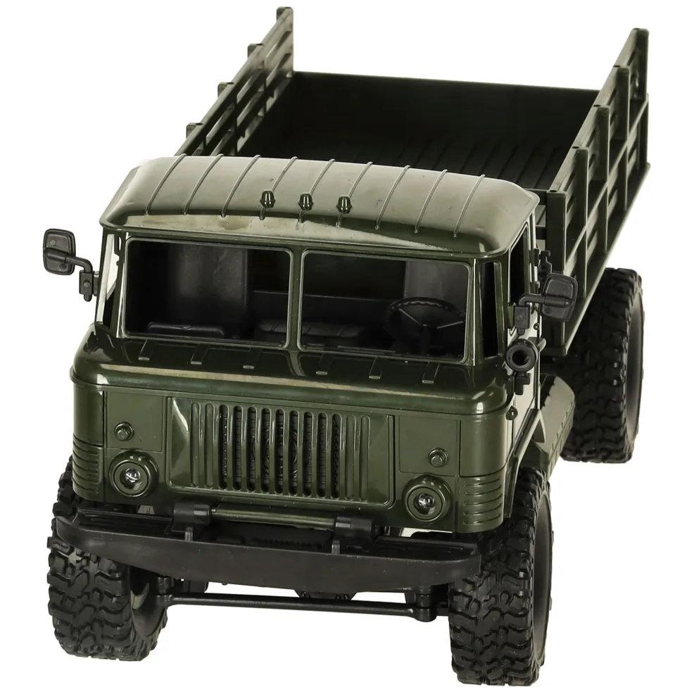 Zdalnie sterowana ciężarówka wojskowa off-road 4WD z światłami LED - obrazek 4