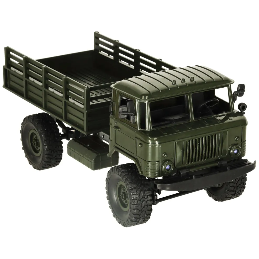 Zdalnie sterowana ciężarówka wojskowa off-road 4WD z światłami LED - obrazek 8