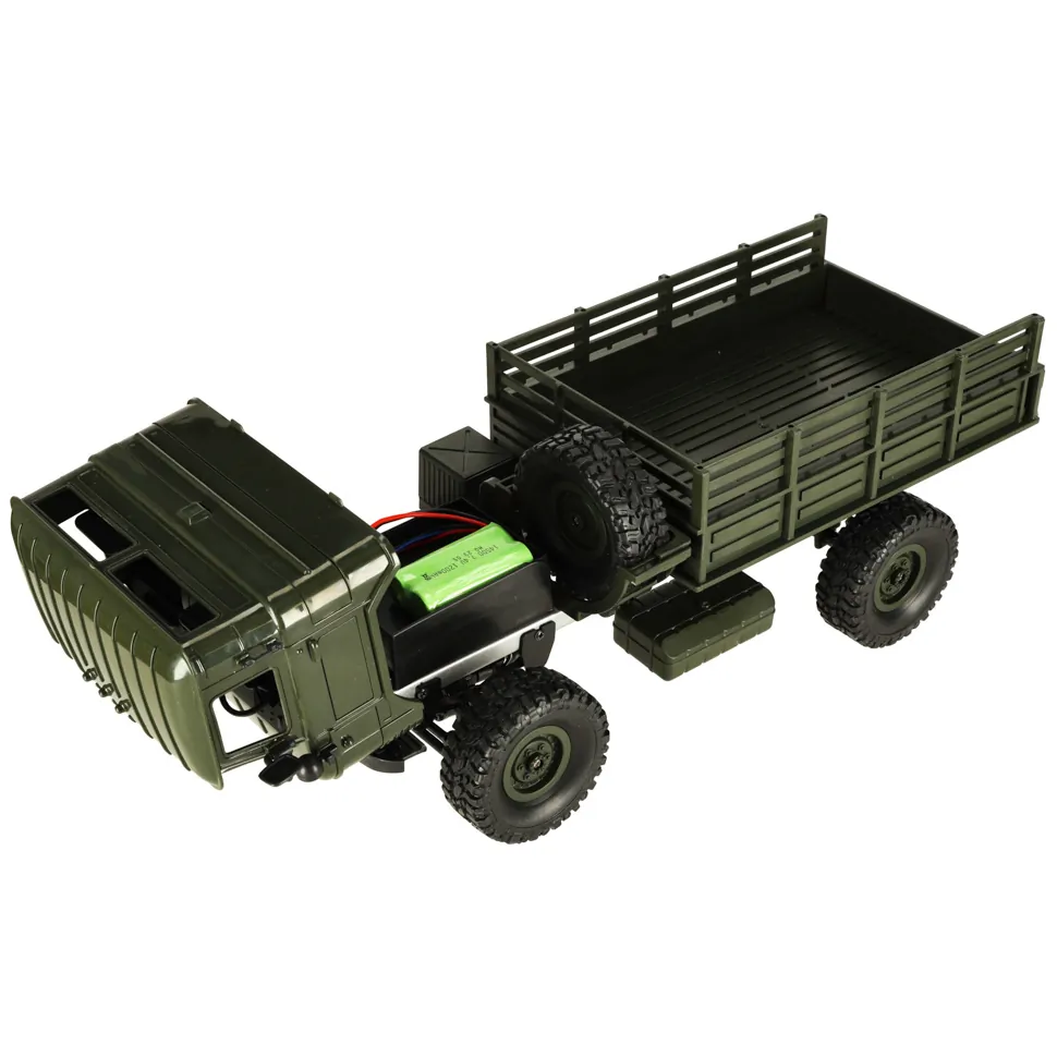 Zdalnie sterowana ciężarówka wojskowa off-road 4WD z światłami LED - obrazek 10