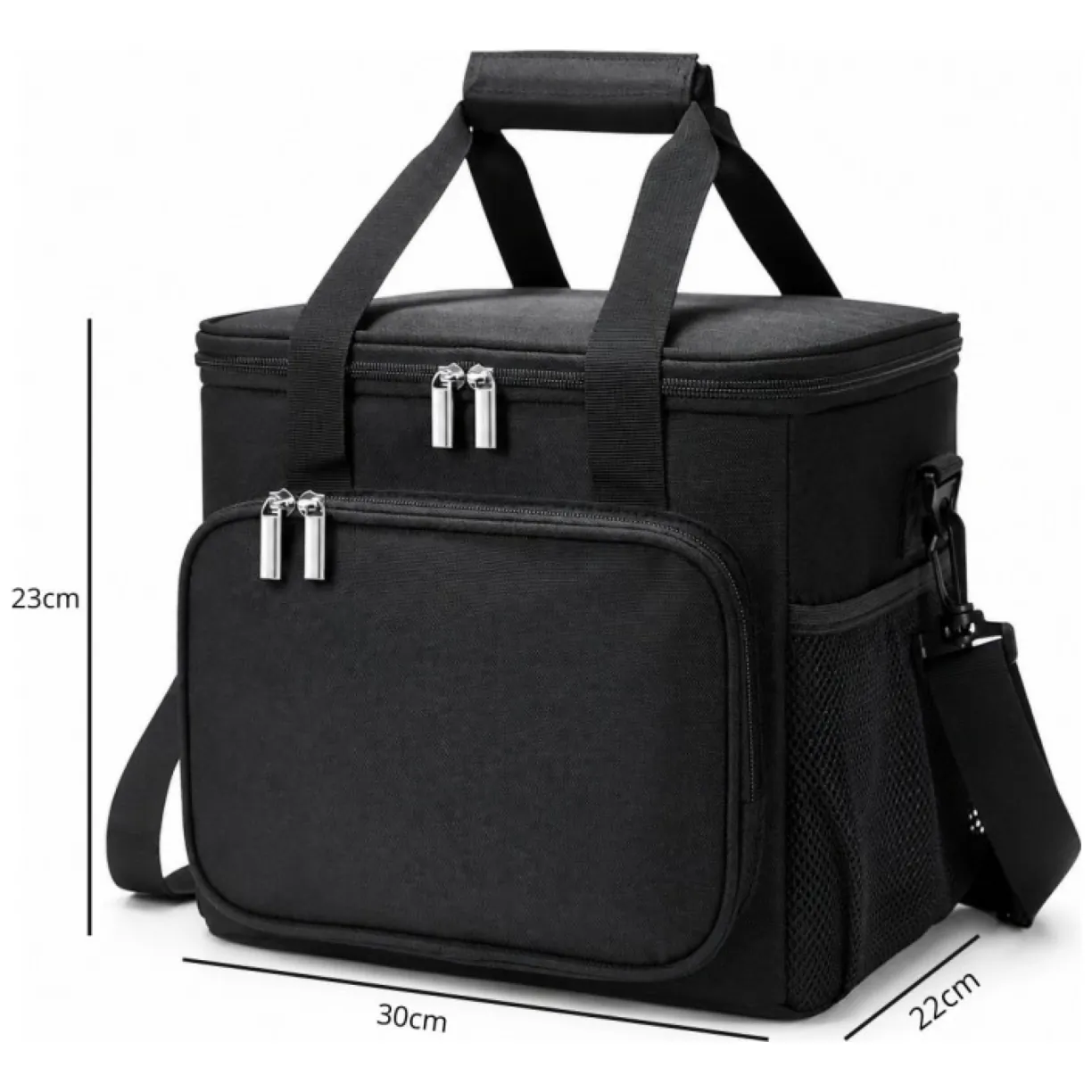 Torba termiczna do przenoszenia żywności LUNCH BOX 15l + 2 wkłady chłodzące KP06CZ - obrazek 2