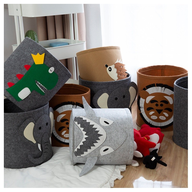 Pojemnik na zabawki kosz, worek na pranie FILCOWY 35x35 cm OR83WZ4 - obrazek 2