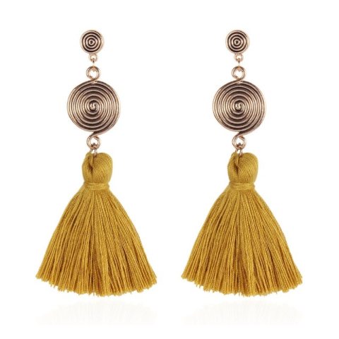 Kolczyki wiszące chwosty K1167ZO