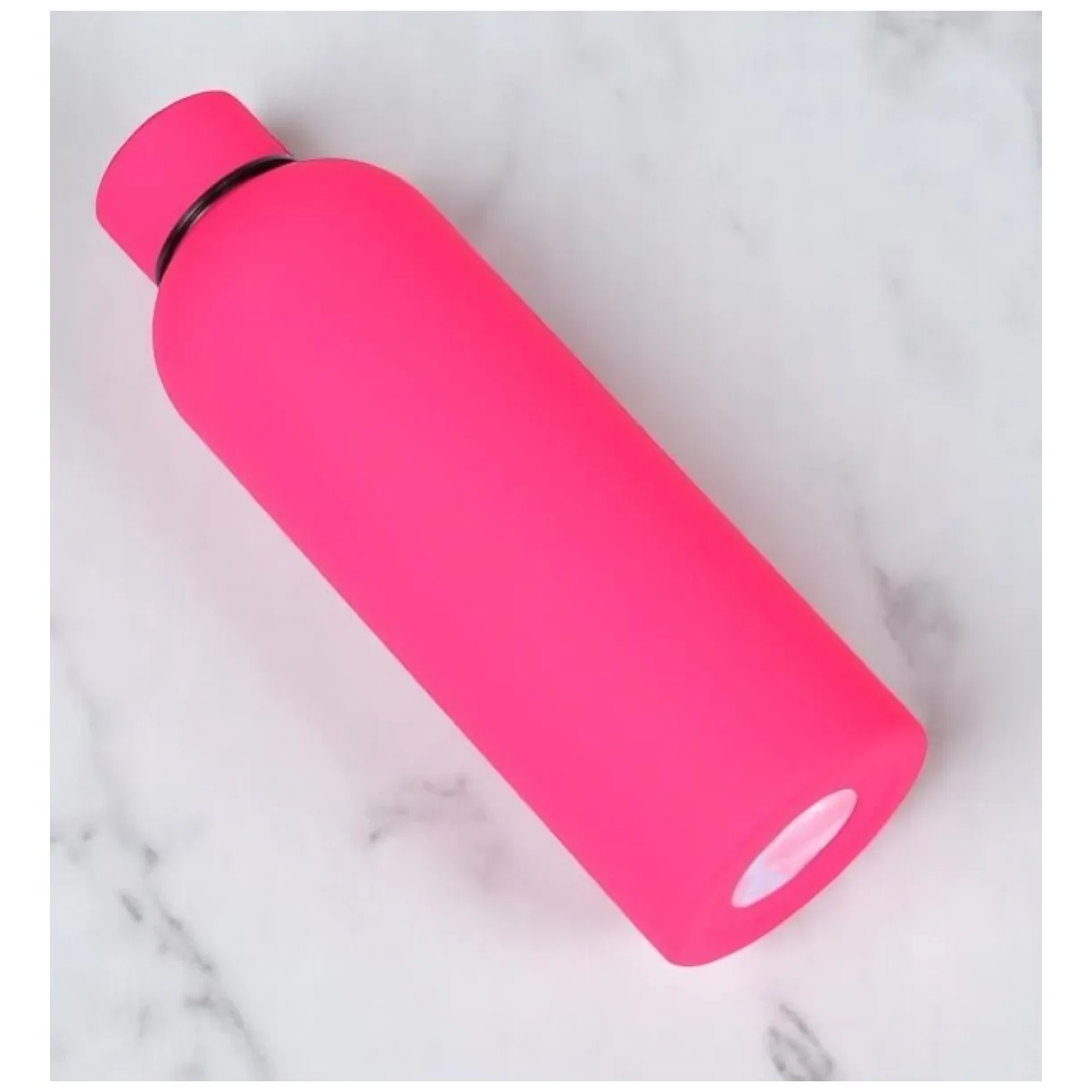 Bidon, butelka termiczna 500ML, stal nierdzewna z powłoką SOFT TOUCH fuksja BD46F - obrazek 4