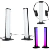 Lampka na biurko LED gamingowa RGB kolumny słupki na pilot zestaw 2 sztuki