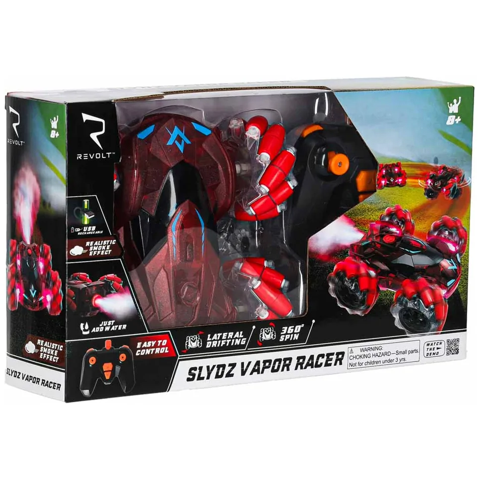 Samochód zdalnie sterowany na pilota Drift Off-Road REVOLT Slydz Vapor Racer 360 czerwony - obrazek 9