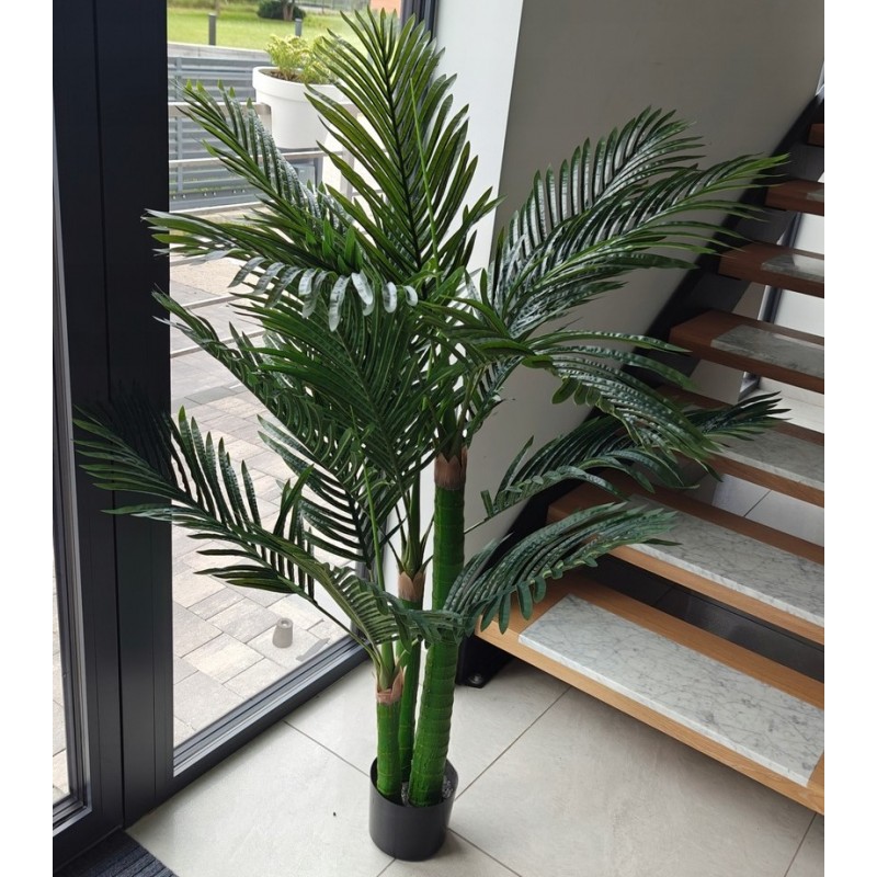 Sztuczne drzewko PALMA, w doniczce jak żywa, duża realistyczna, wysokość 1,5 cm DRZ05 - obrazek 2