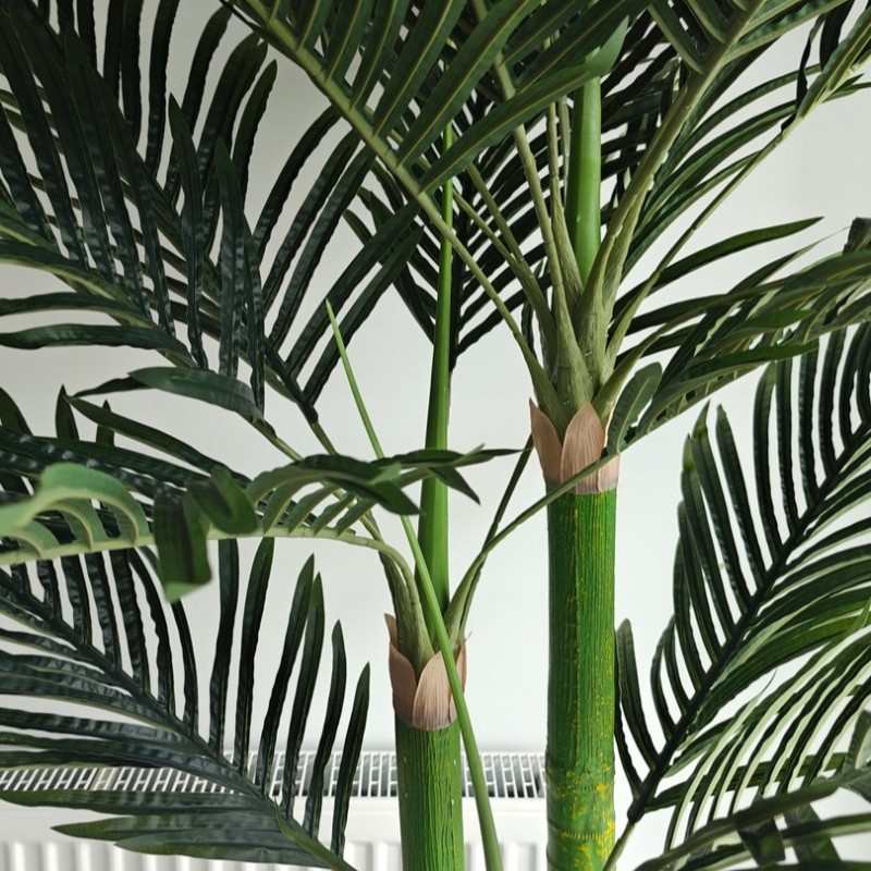 Sztuczne drzewko PALMA, w doniczce jak żywa, duża realistyczna, wysokość 1,5 cm DRZ05 - obrazek 3