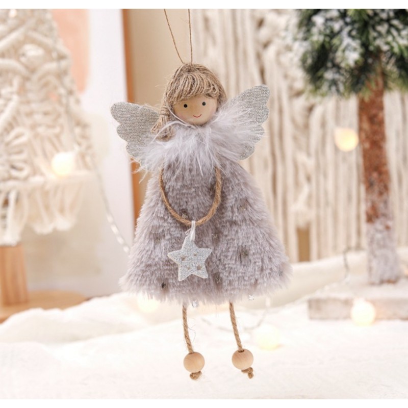 ANIOŁ ŚWIĄTECZNY BOŻE NARODZENIE Z PLUSZU ASN05SZ - obrazek 2