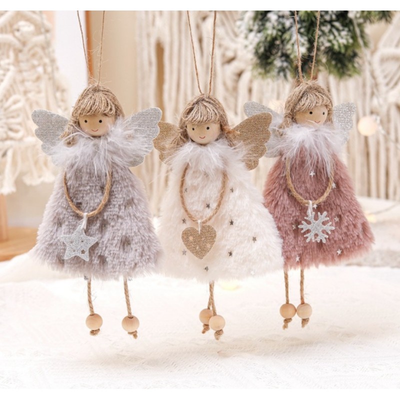 ANIOŁ ŚWIĄTECZNY BOŻE NARODZENIE Z PLUSZU ASN05SZ - obrazek 3