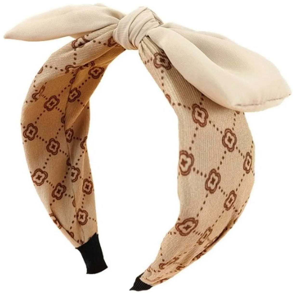 OPASKA DO WŁOSÓW TURBANKA PIN UP BRĄZOWA O451BR - obrazek 2