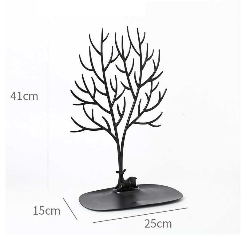 Ekspozytor na biżuterię duży- naszyjnik, pierścionki różowe drzewo E32R - obrazek 5