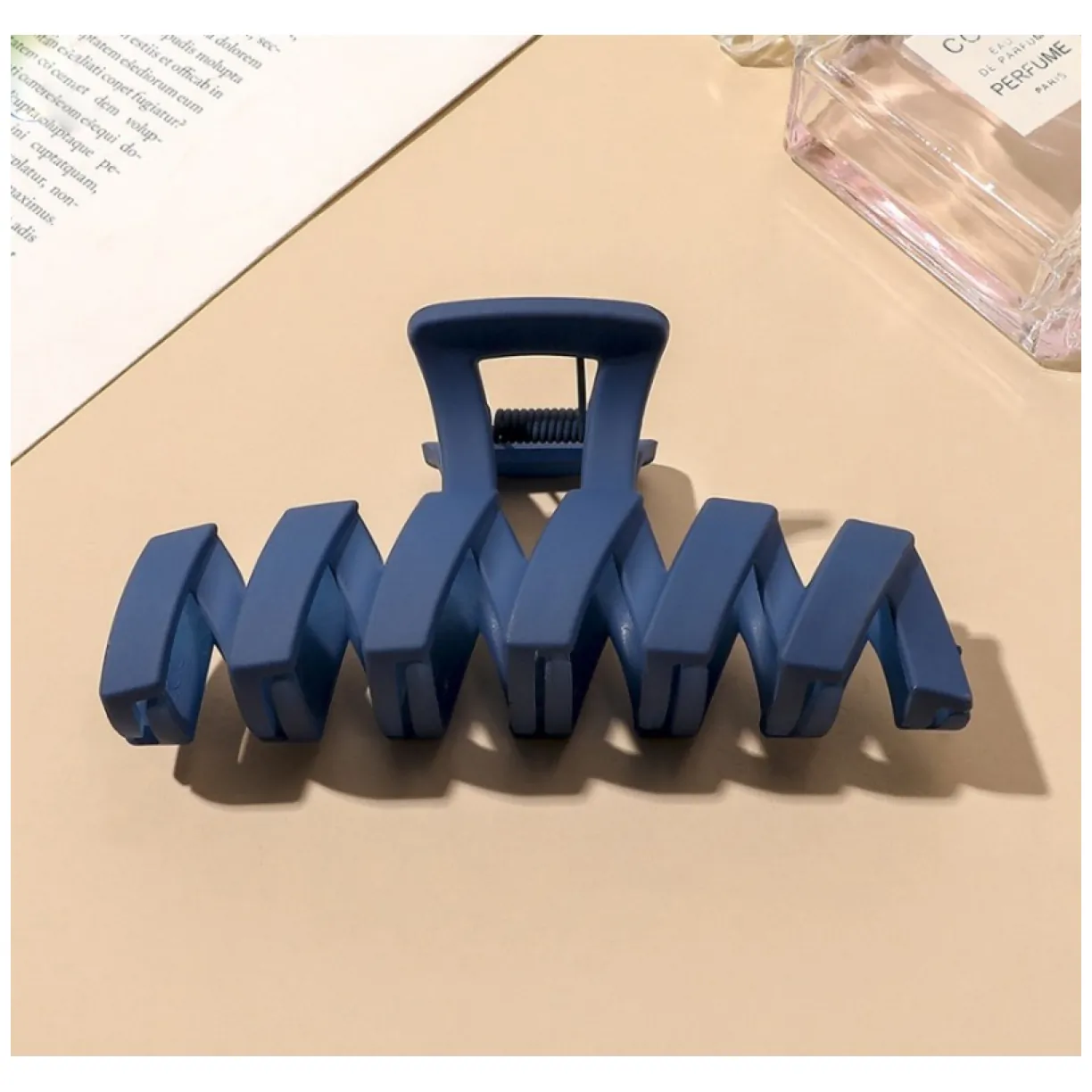 Spinka do włosów klamra XL granat 11 cm SP129N - obrazek 2